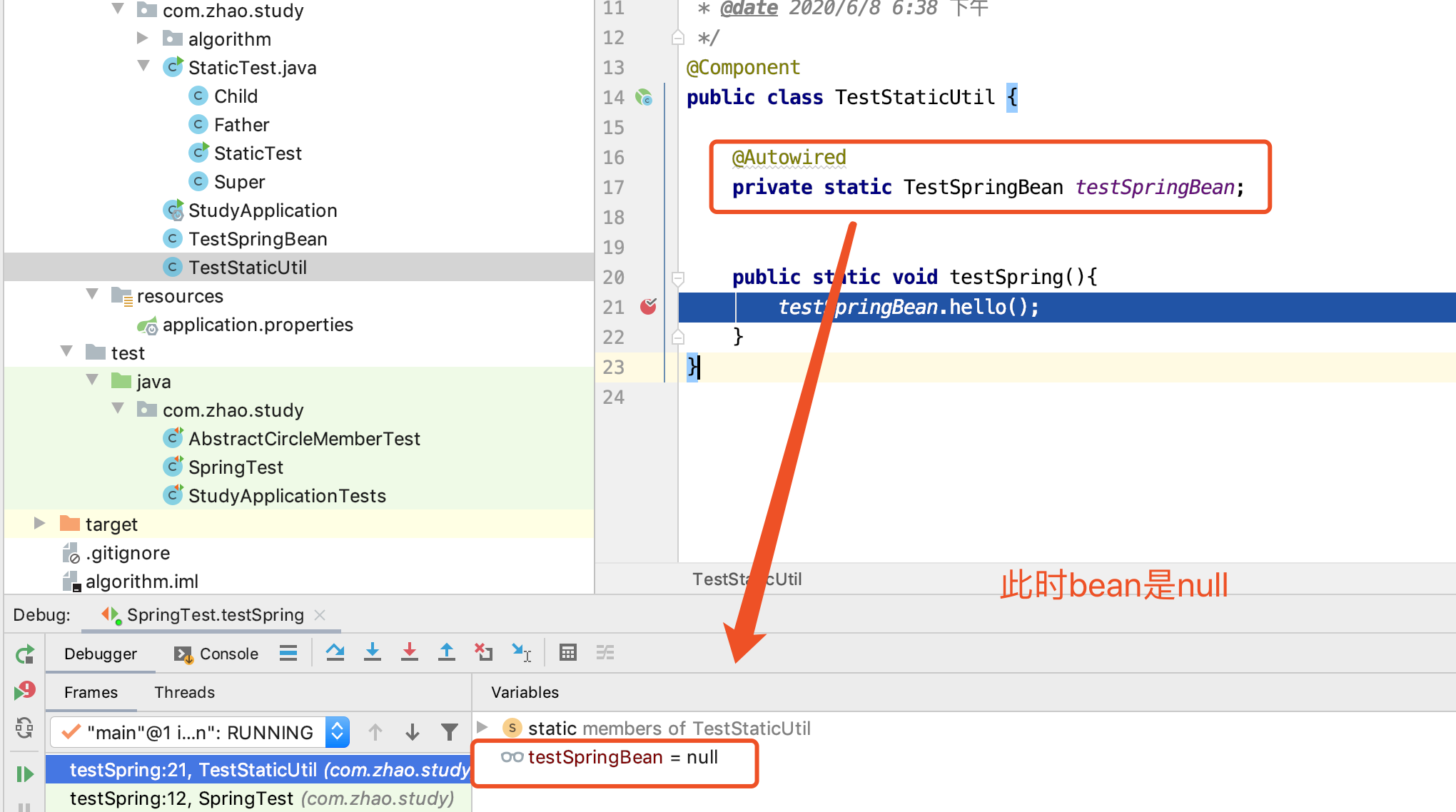 spring学习：如何将spring管理的bean注入到静态方法_spring 静态注入 bean-CSDN博客