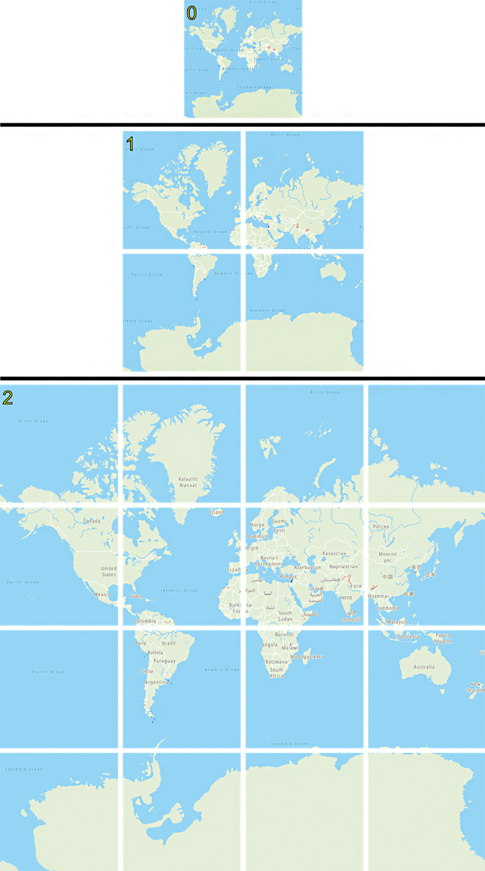 canvas绘制缩放网格_了解地图图块网格和缩放级别
