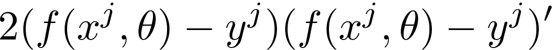 Objective function after applying power rule formula.