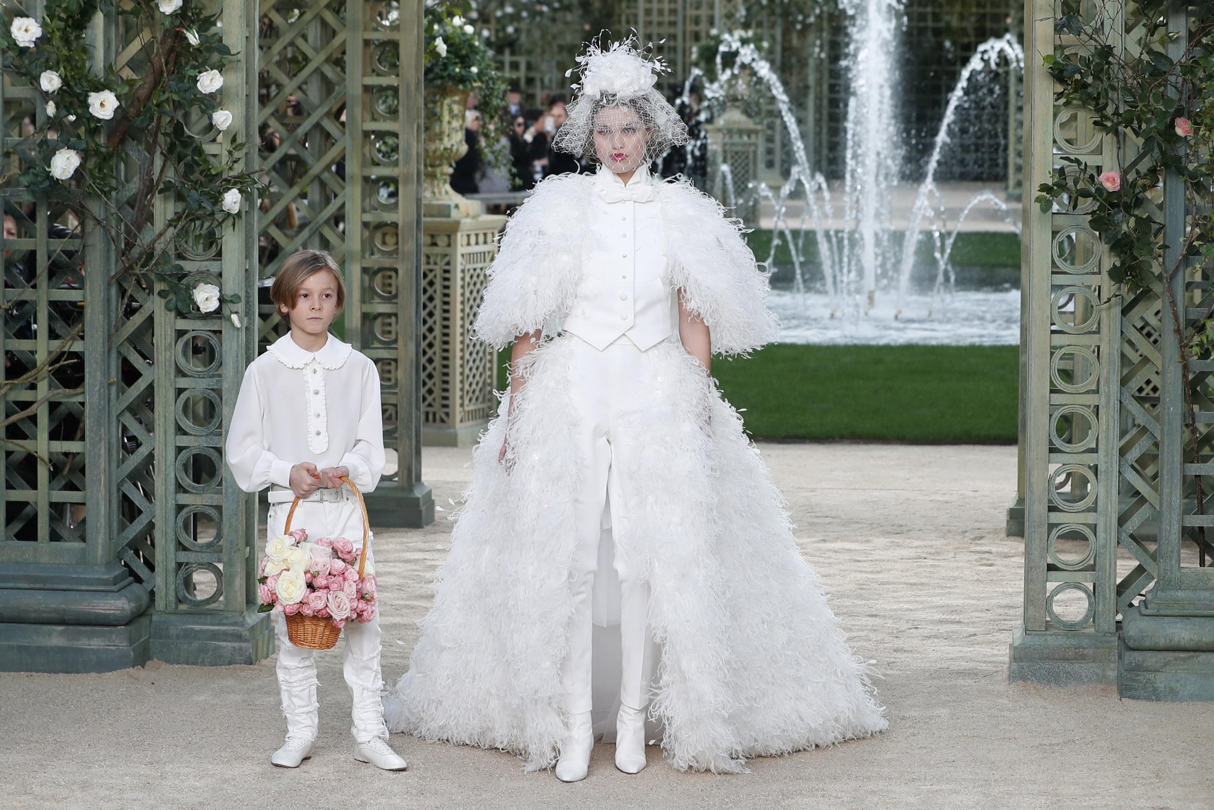 Models showcasing CHANEL’s haute couture collection