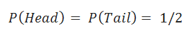 Figure 3: Formula for heads and tails coin example.
