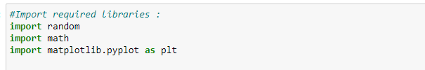 Figure 34: Importing the required libraries for our problem.